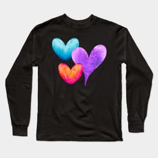 Floating Hearts For you Long Sleeve T-Shirt